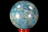 Bright Blue Apatite Sphere - Madagascar #90203-1